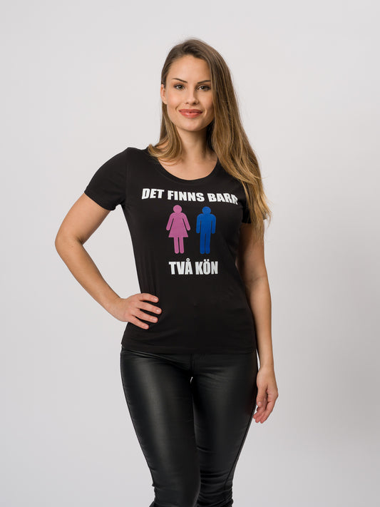 Det finns bara två kön, t-shirt, dam