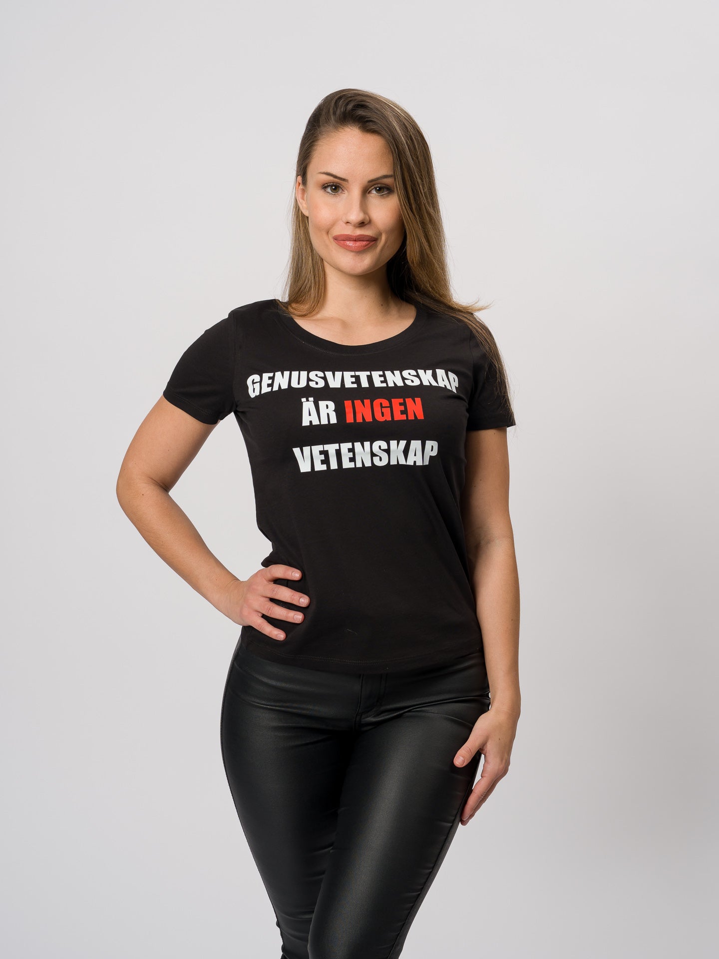 Genusvetenskap är ingen vetenskap, t-shirt, dam