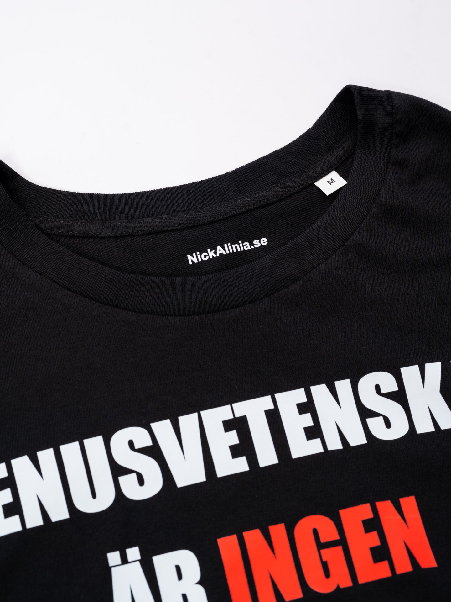 Genus-t-shirt, svart